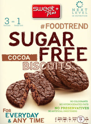 Sweet Plus Sugar Free cocoa Biscuits 100g